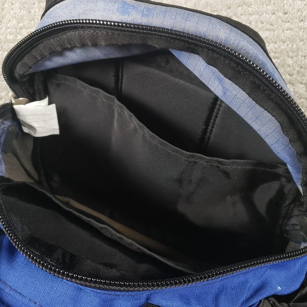 Vintage LL Bean Lumbar Pack 90s Outdoor Waist Body Shoulder Bag Blue